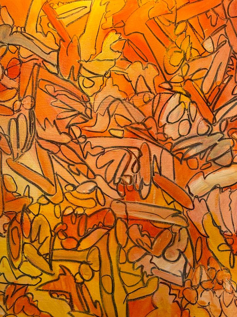 Original Abstract Expressionism Abstract Painting by Steven Miller