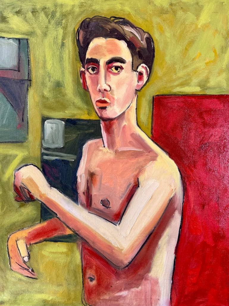 Original Figurative Men Painting by Steven Miller