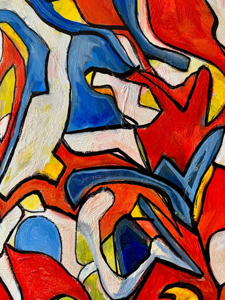 Original Abstract Expressionism Abstract Painting by Steven Miller