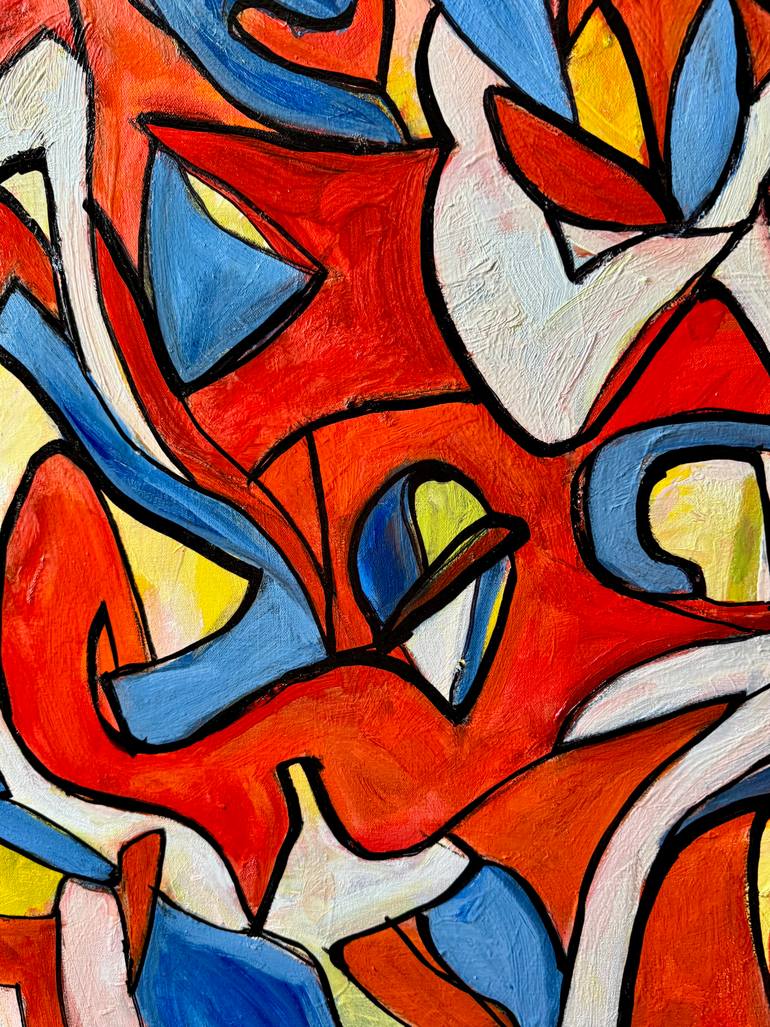 Original Abstract Expressionism Abstract Painting by Steven Miller