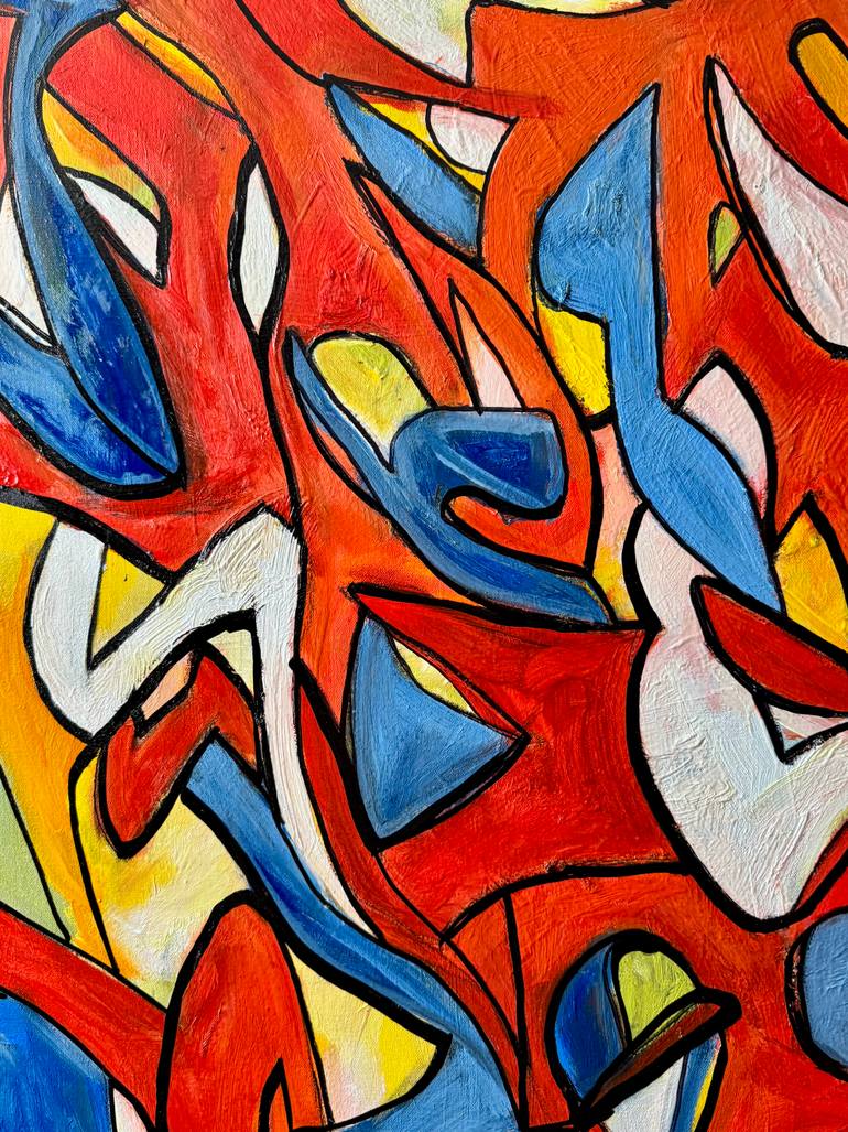 Original Abstract Expressionism Abstract Painting by Steven Miller