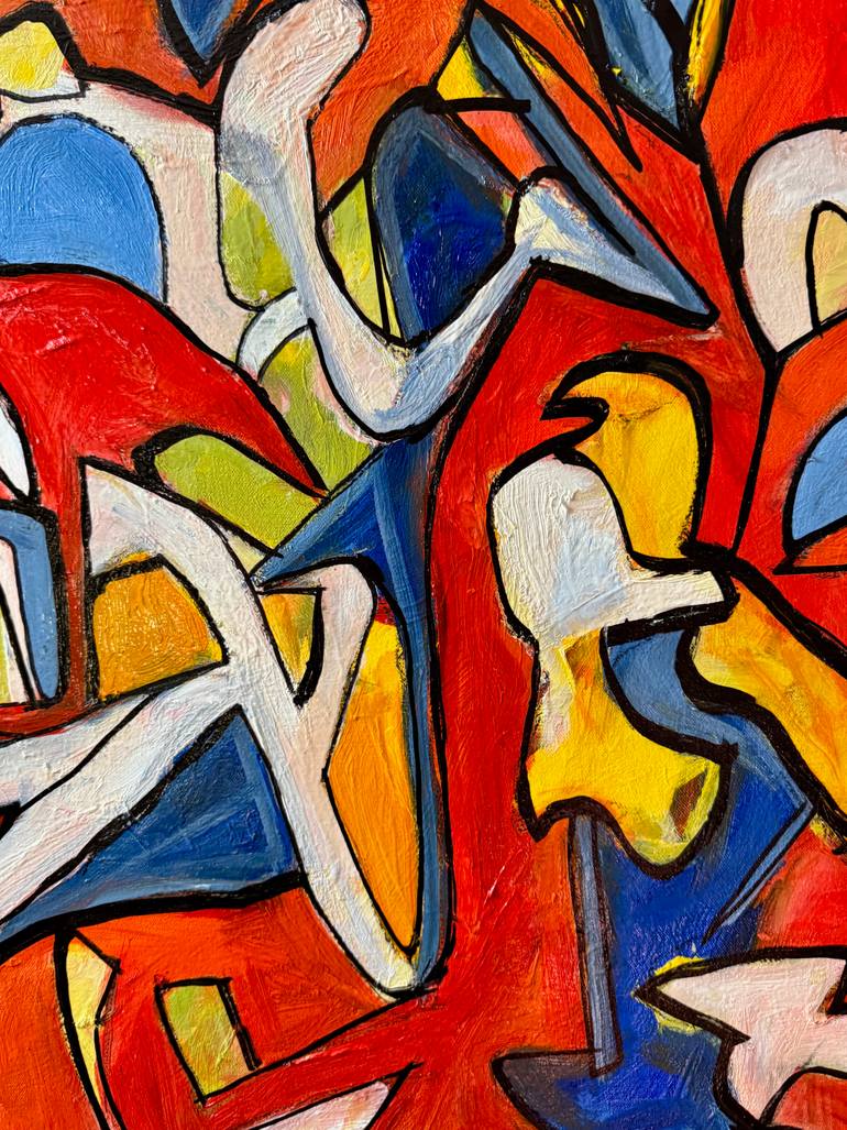 Original Abstract Expressionism Abstract Painting by Steven Miller