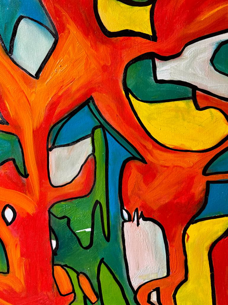 Original Abstract Expressionism Abstract Painting by Steven Miller