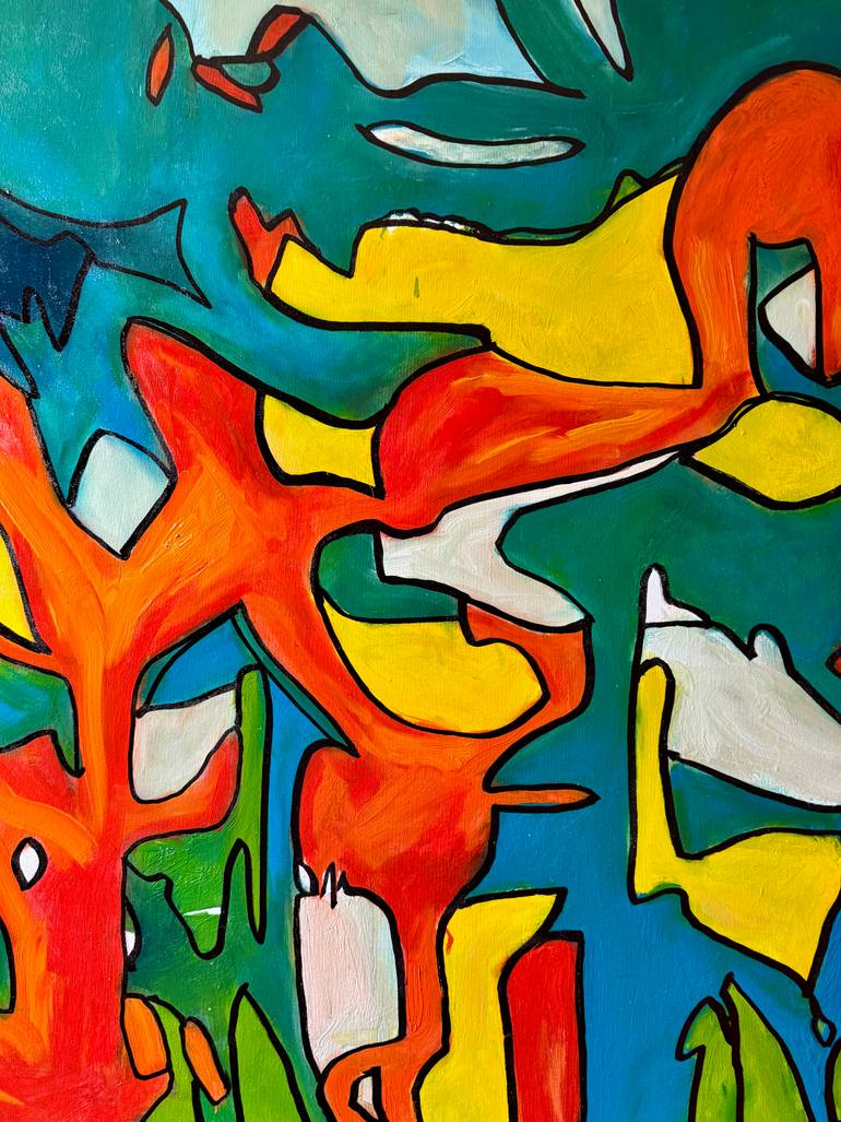 Original Abstract Expressionism Abstract Painting by Steven Miller