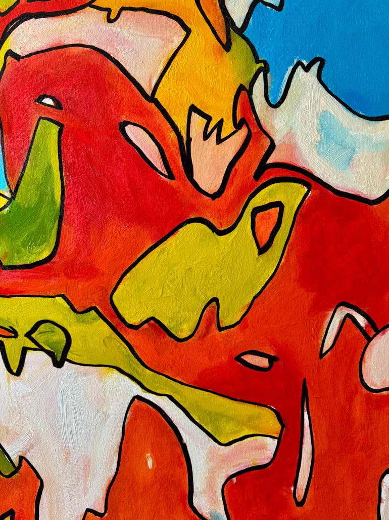 Original Abstract Expressionism Abstract Painting by Steven Miller