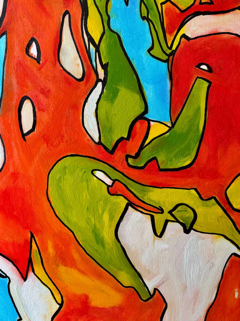 Original Abstract Expressionism Abstract Painting by Steven Miller