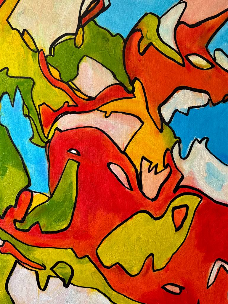 Original Abstract Expressionism Abstract Painting by Steven Miller