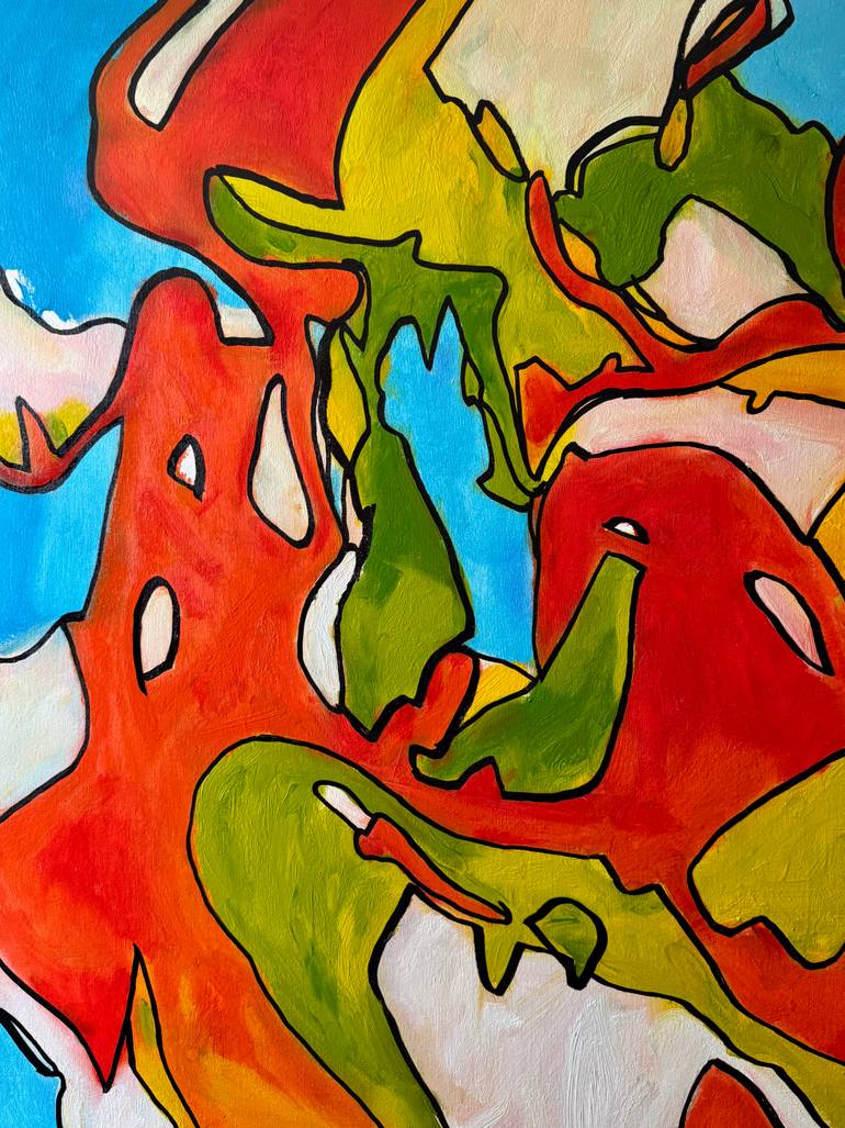 Original Abstract Expressionism Abstract Painting by Steven Miller
