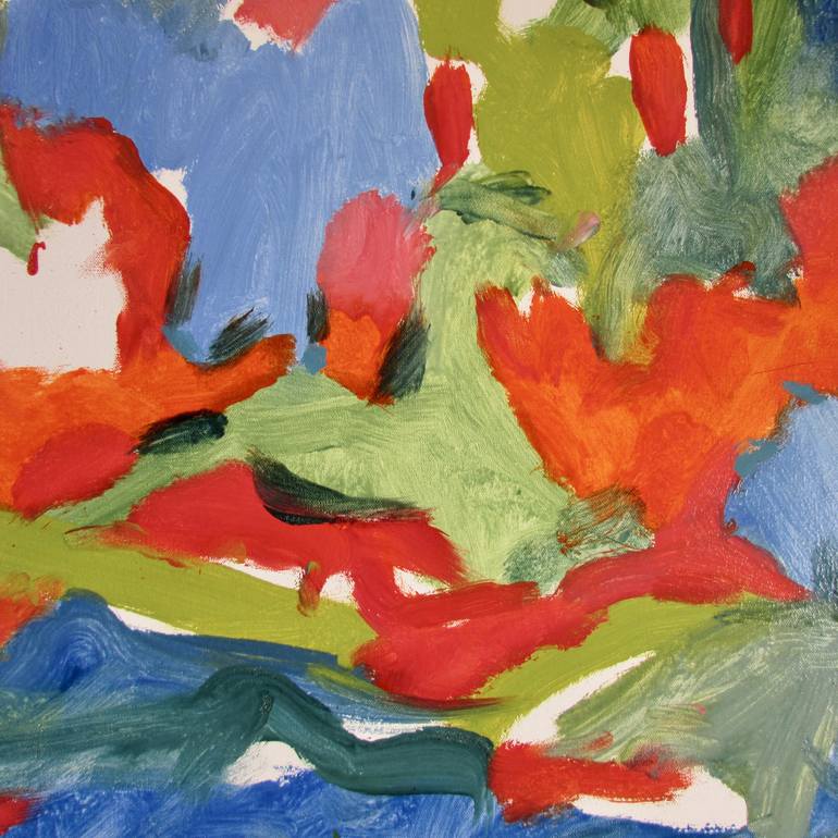 Original Abstract Expressionism Abstract Painting by Steven Miller