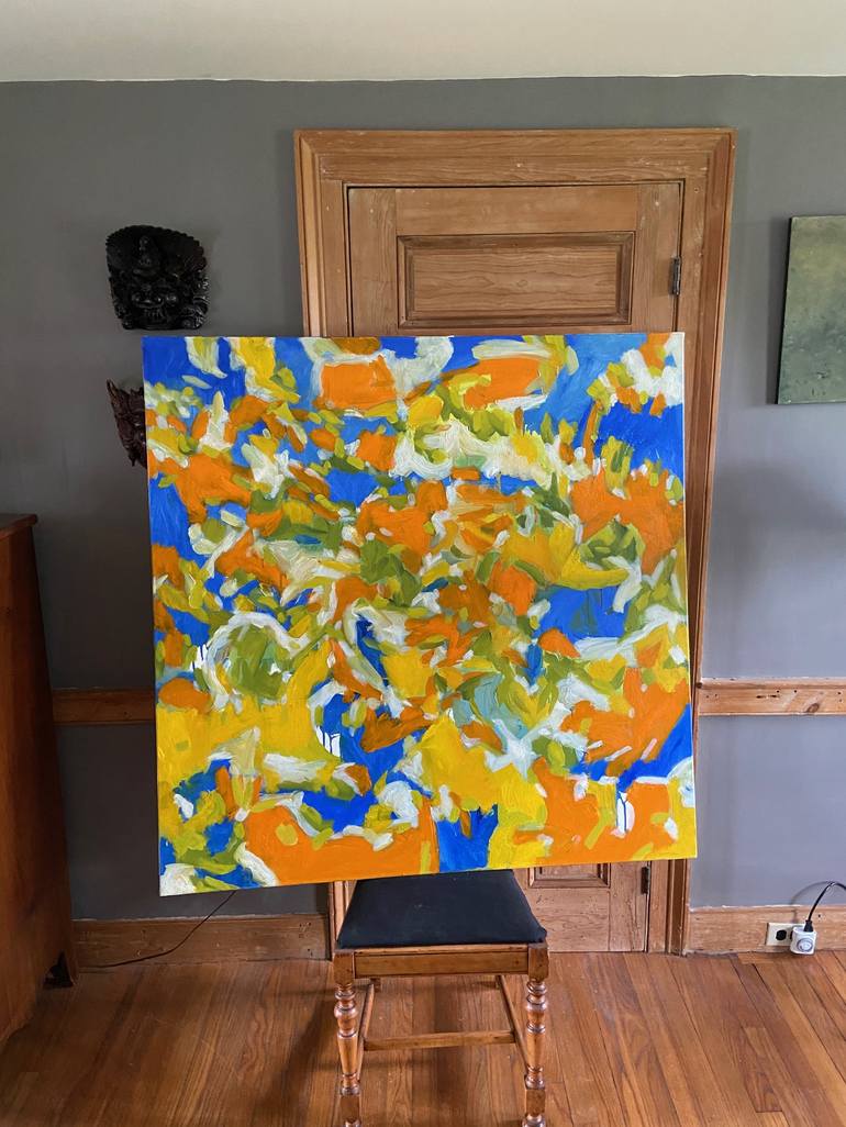 Original Abstract Expressionism Abstract Painting by Steven Miller