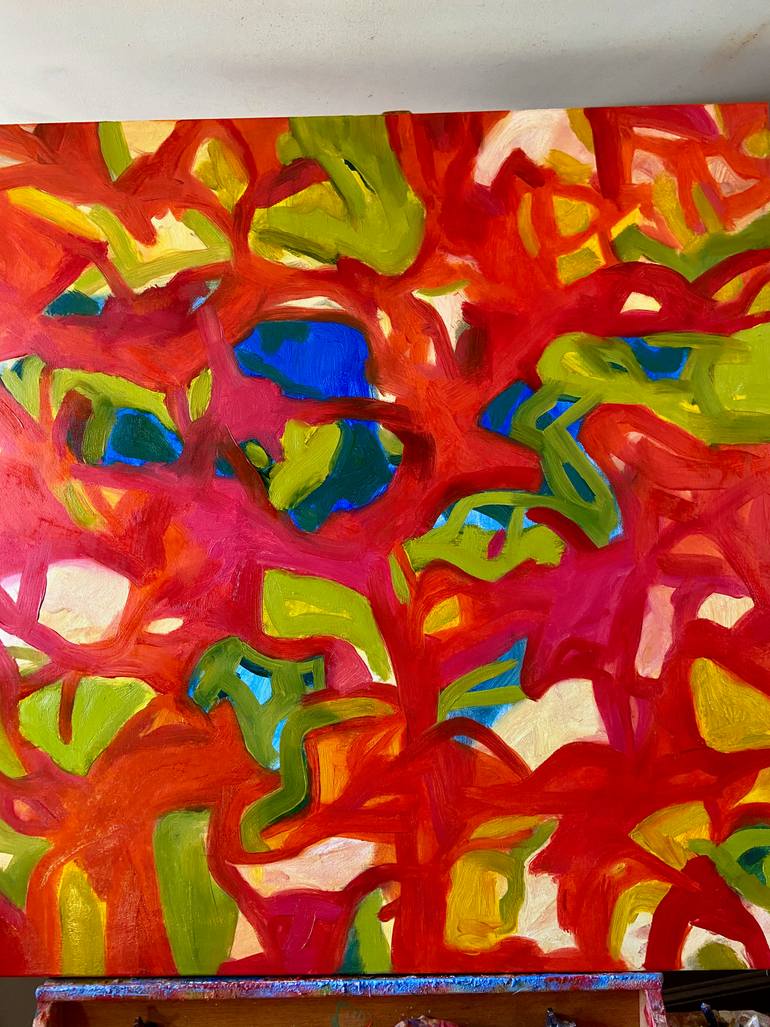 Original Abstract Expressionism Abstract Painting by Steven Miller