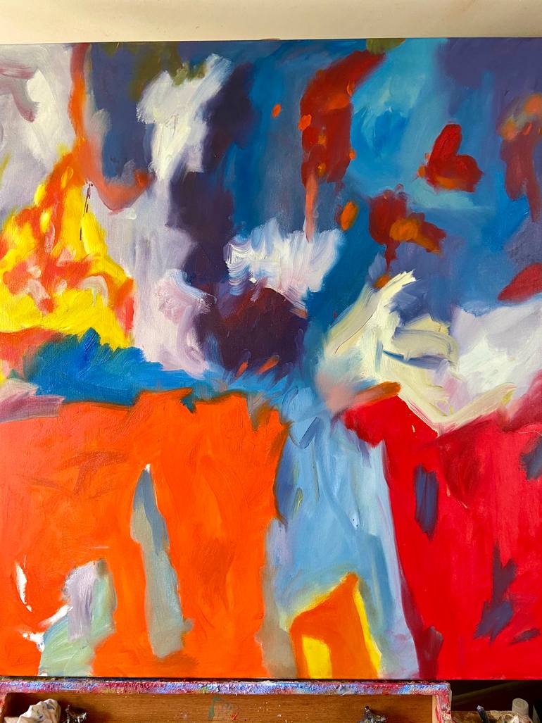 Original Abstract Expressionism Abstract Painting by Steven Miller