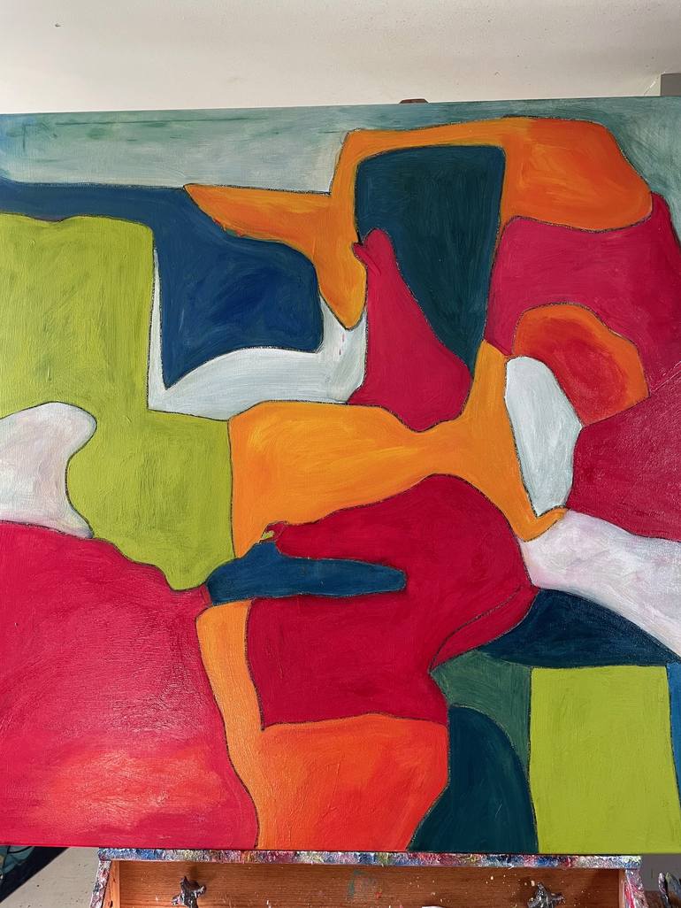 Original Abstract Expressionism Abstract Painting by Steven Miller