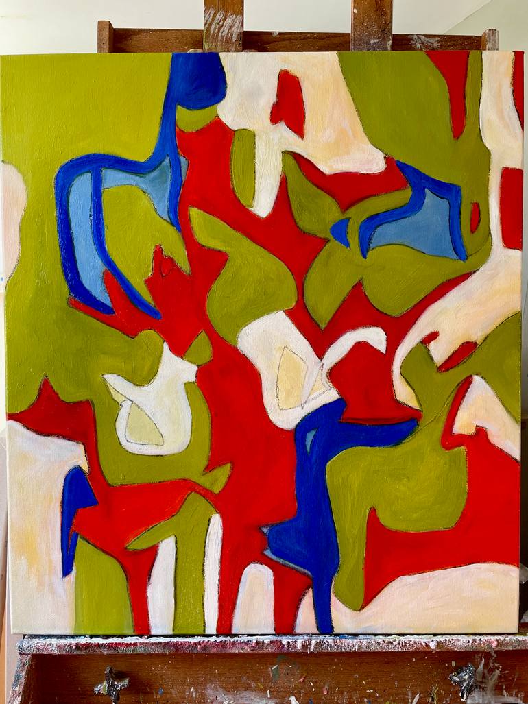 Original Abstract Expressionism Abstract Painting by Steven Miller