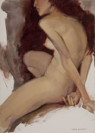 Print of Nude Paintings by Lena Lafaki