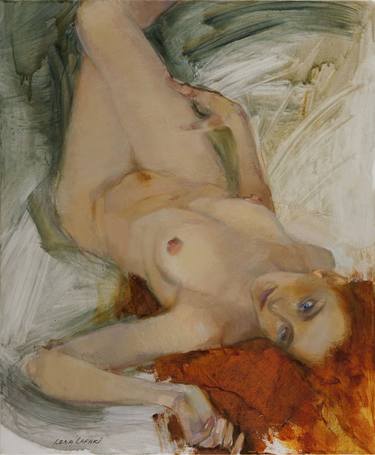 Print of Impressionism Nude Paintings by Lena Lafaki