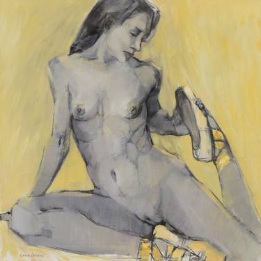 Original Impressionism Erotic Paintings by Lena Lafaki