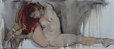 Original Figurative Erotic Paintings by Lena Lafaki