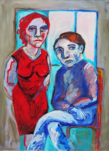 Print of Expressionism Portrait Paintings by Raquel Sarangello