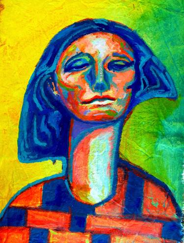 Original Expressionism Portrait Paintings by Raquel Sarangello