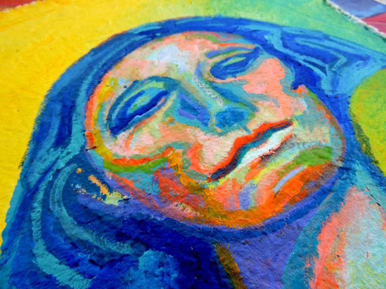 Original Contemporary People Painting by Raquel Sarangello