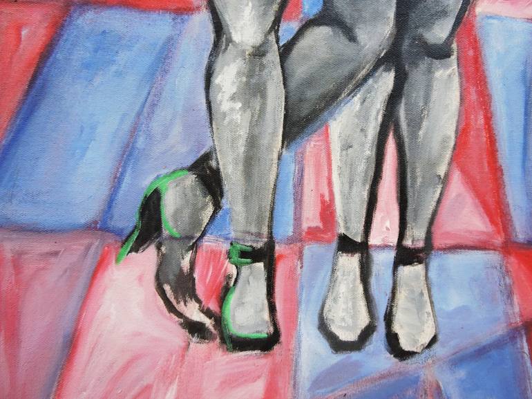 Original Contemporary People Painting by Raquel Sarangello