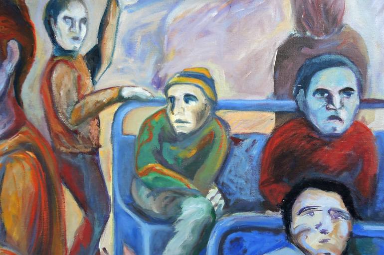 Original Contemporary People Painting by Raquel Sarangello
