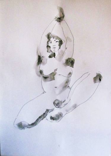 Original Nude Drawings by Raquel Sarangello