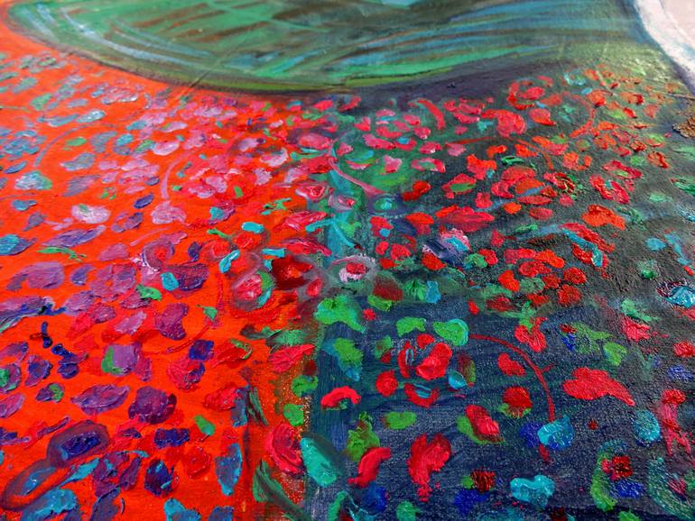 Original Fine Art Portrait Painting by Raquel Sarangello