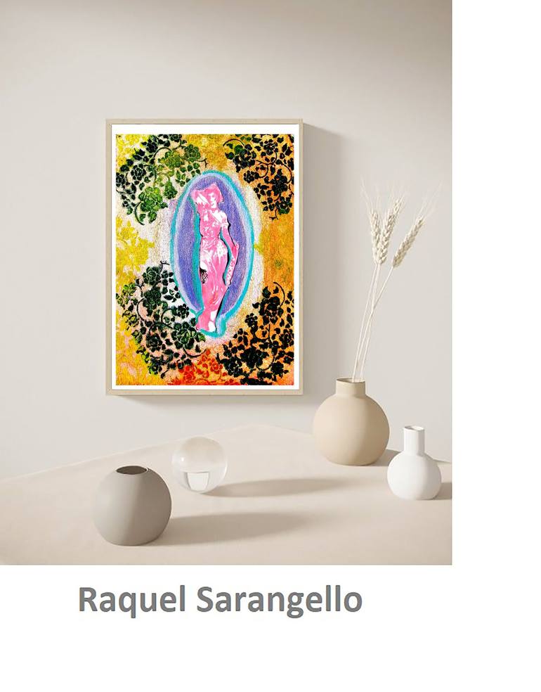 Original Minimalism People Painting by Raquel Sarangello