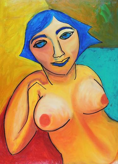 Nude oil portrait relax thumb