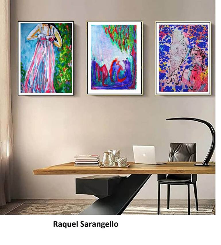 Original Abstract Painting by Raquel Sarangello