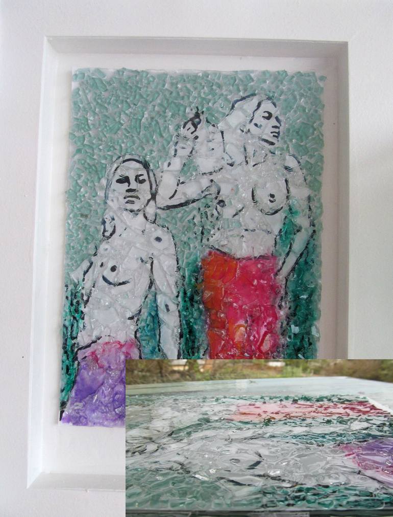 Original Women Mixed Media by Raquel Sarangello