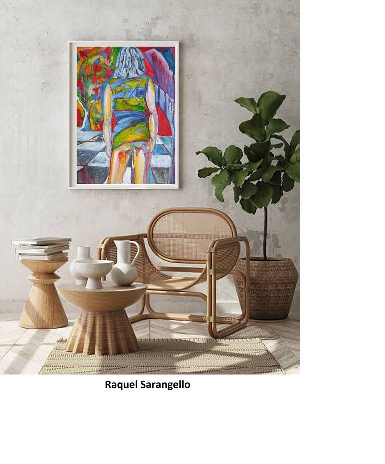 Original Abstract Expressionism Abstract Painting by Raquel Sarangello
