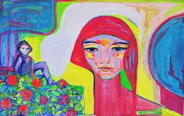 Original Expressionism Love Paintings by Raquel Sarangello