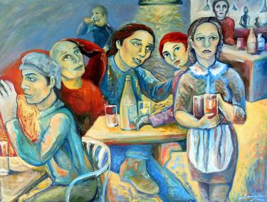 Print of Figurative People Paintings by Raquel Sarangello