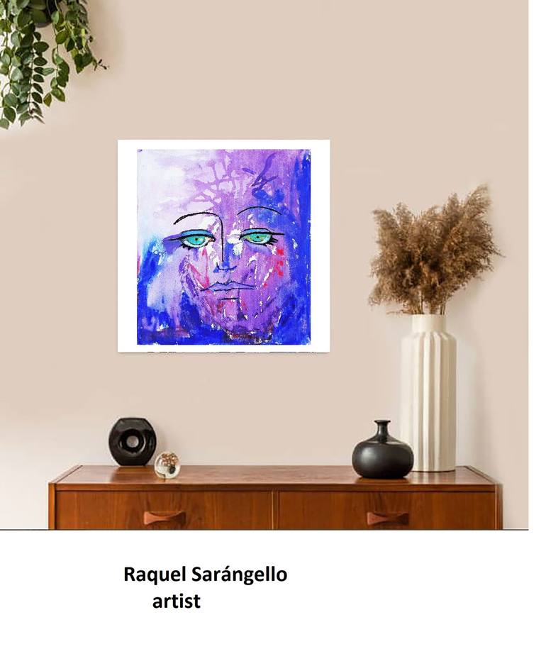 Original Abstract Expressionism People Painting by Raquel Sarangello