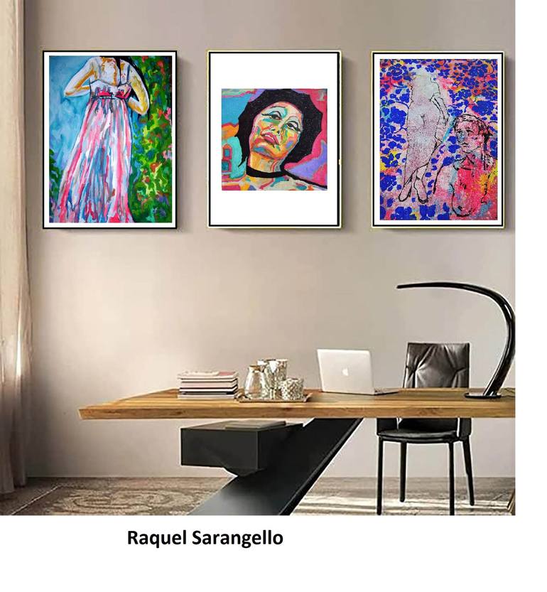 Original Expressionism Nature Painting by Raquel Sarangello