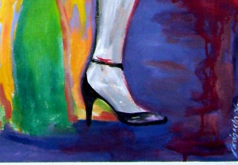 Original Figurative People Painting by Raquel Sarangello