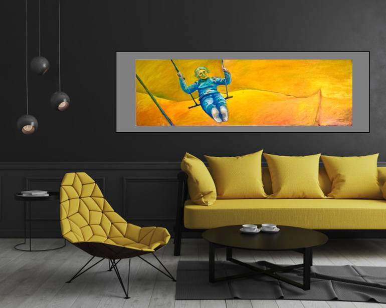 Original Figurative Landscape Painting by Raquel Sarangello