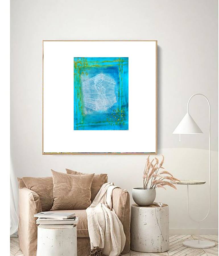 Original Minimalism Abstract Painting by Raquel Sarangello