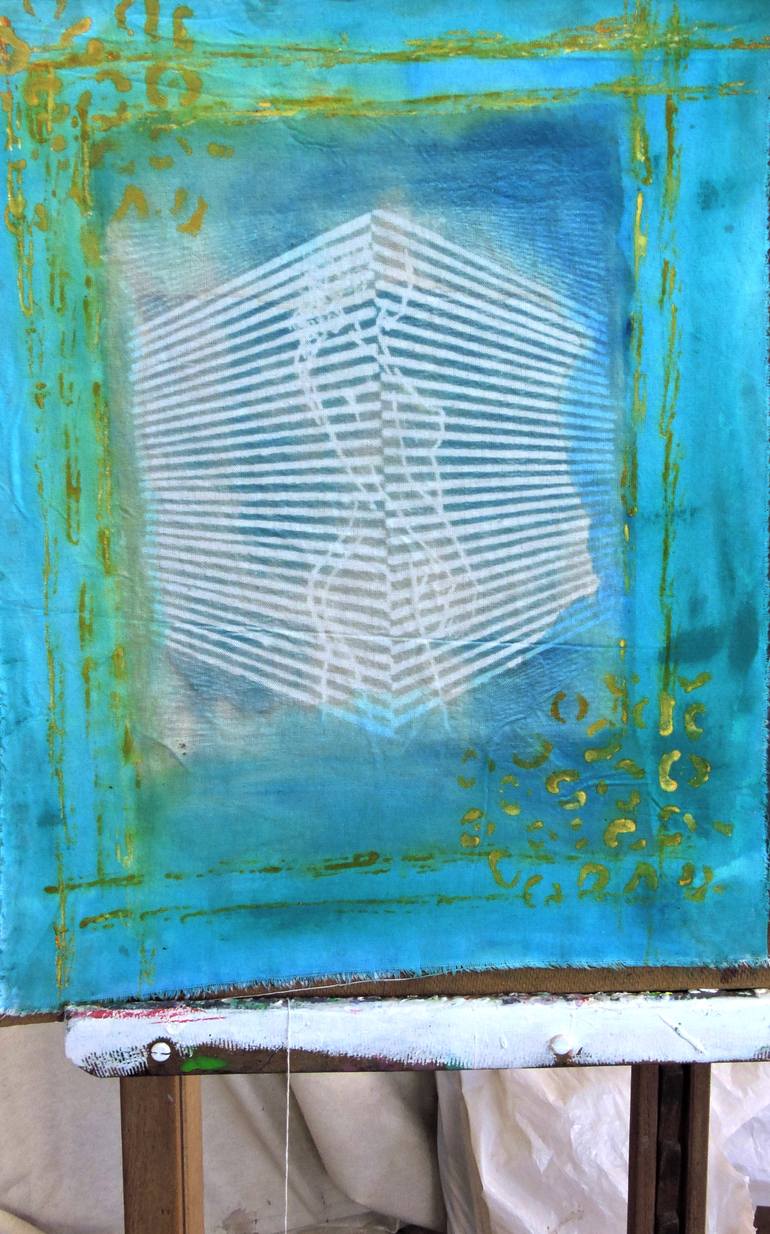 Original Minimalism Abstract Painting by Raquel Sarangello