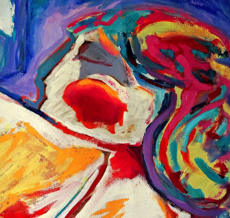 Original Abstract Expressionism Abstract Painting by Raquel Sarangello