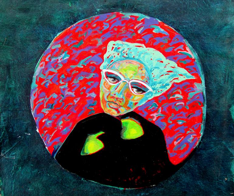 Original Expressionism Pop Culture/Celebrity Painting by Raquel Sarangello