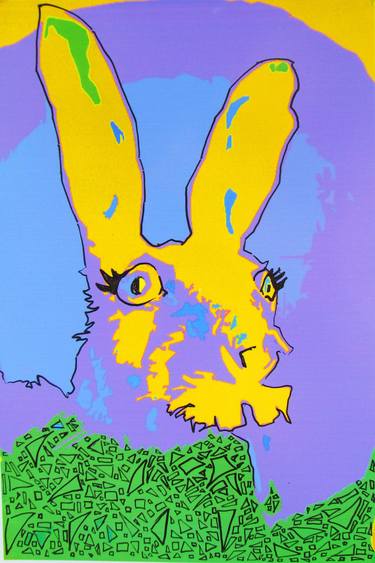 Original Pop Art Animal Paintings by Raquel Sarangello