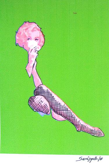 Print of Pop Art Erotic Paintings by Raquel Sarangello