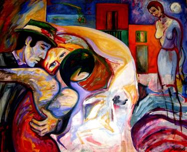 Original Expressionism Music Paintings by Raquel Sarangello