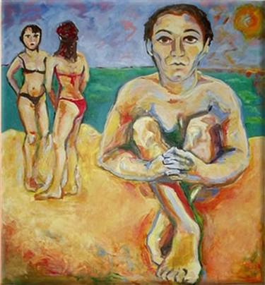 Original Fine Art Beach Paintings by Raquel Sarangello