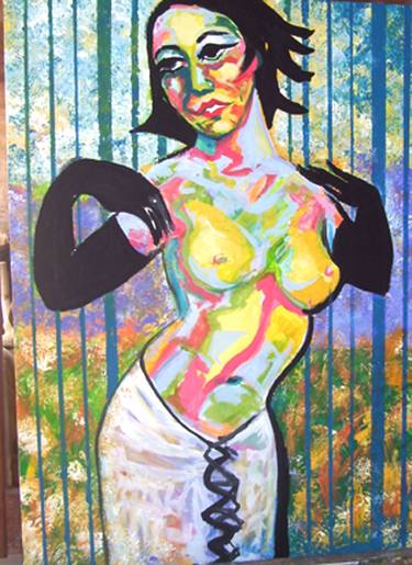 Print of Expressionism Nude Paintings by Raquel Sarangello