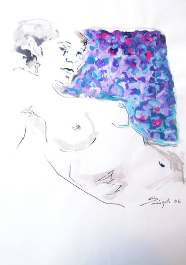 Original Impressionism Nude Paintings by Raquel Sarangello